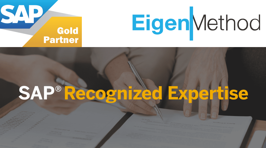EIGENMETHOD GOT 6th AWARD OF SAP RECOGNIZED EXPERTISE: FINANCIAL MANAGEMENT